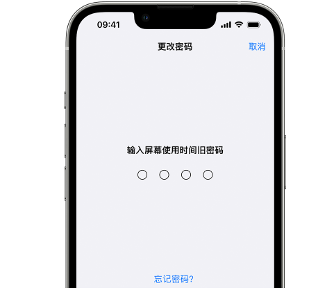 织金iPhone屏幕维修分享iPhone屏幕使用时间密码忘记了怎么办 