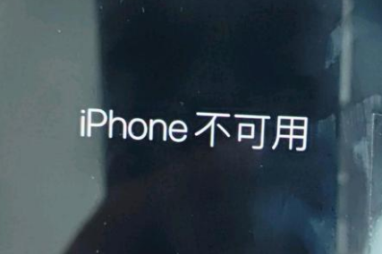 织金苹果服务网点分享锁屏界面显示“iPhone 不可用”如何解决 