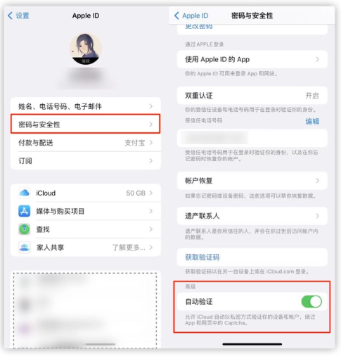 织金苹果手机维修分享iOS 16 自动验证功能开启方法 
