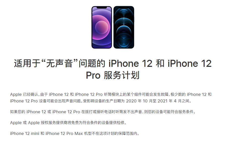 织金苹果手机维修分享iPhone 12/Pro 拨打或接听电话时无声音怎么办 