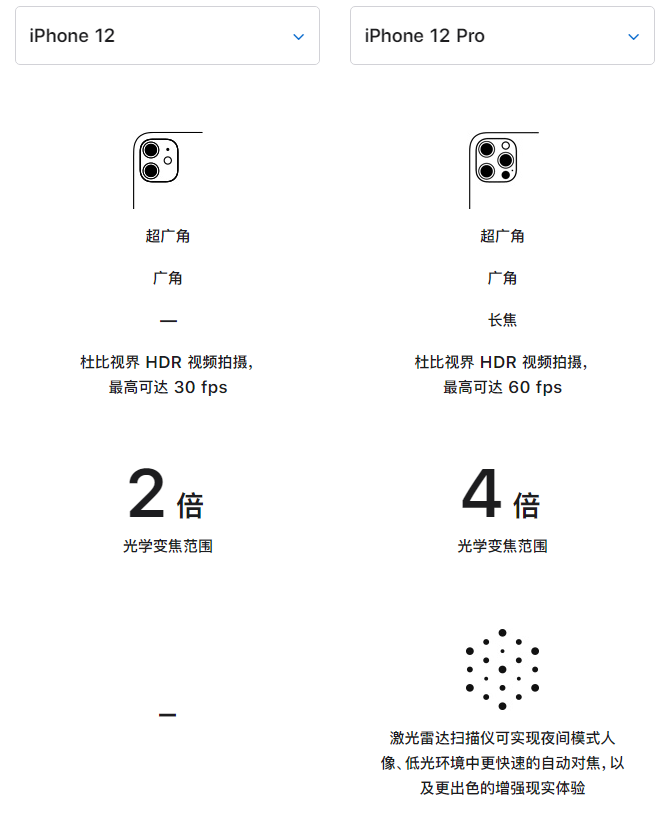 织金苹果手机维修分享苹果 iPhone 12 与 iPhone 12 Pro 选哪款 